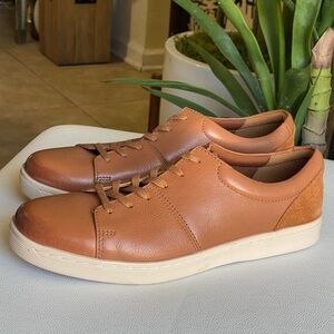CLARKS Men’s Kitna Vibe Sneaker Tan Leather Size 11